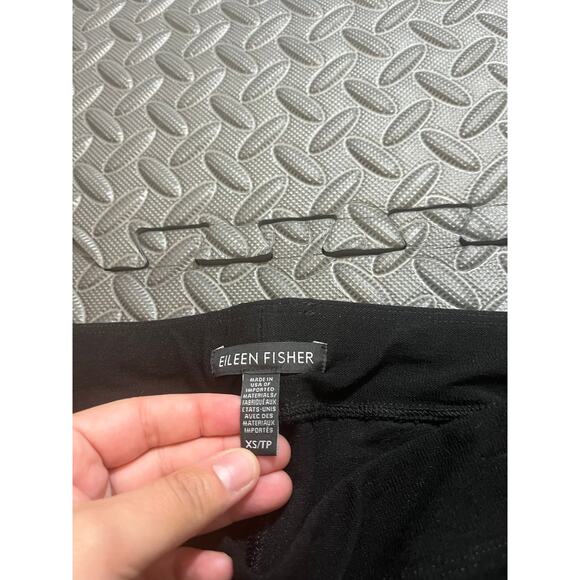 Eileen Fisher Womens Viscose Nylon Spandex Black Pants Stretchy Size XS - Picture 2 of 7